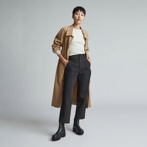 Everlane The Organic Straight Leg Pant Black Size 0 #1966